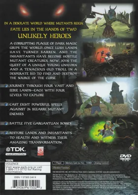 Pryzm - Chapter One - The Dark Unicorn box cover back